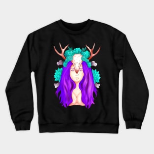 Beautiful Female Hunter Crewneck Sweatshirt